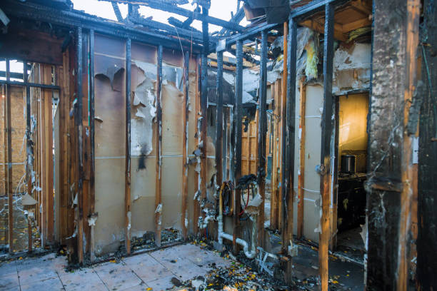 Professional Fire Damage Removal technician working in Salem Lakes, WI